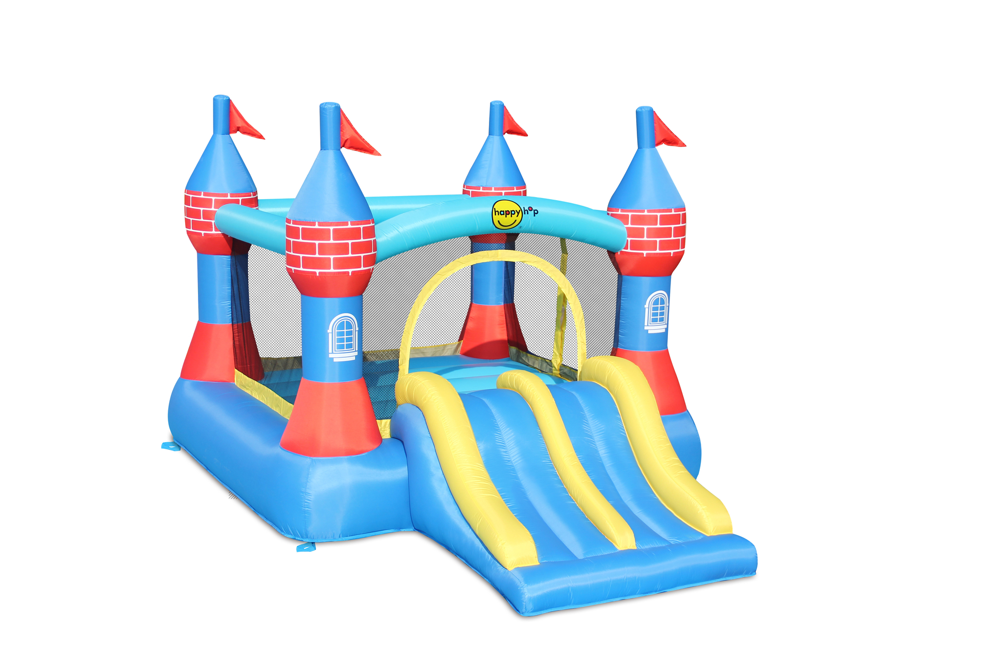 HappyHop Hüpfburg  Castle Bouncer with Double Slide